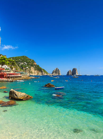 Capri Island in the Bay of Naples - Tyrrhenian Sea