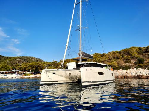 Catamaran Astrea 42 available for charter in Marina Delta Kallithea