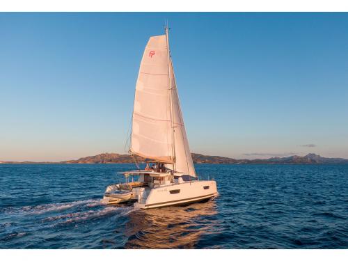 Cat Astrea 42 for hire in Cannigione