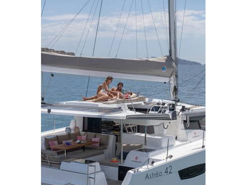Catamaran Astrea 42 available for charter in Marina Golfo Cugnana