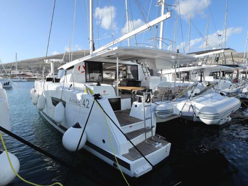 Cat Astrea 42 for charter in ACI Marina Pomer