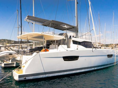 Catamaran Astrea 42 for charter in Porto Heli Marina