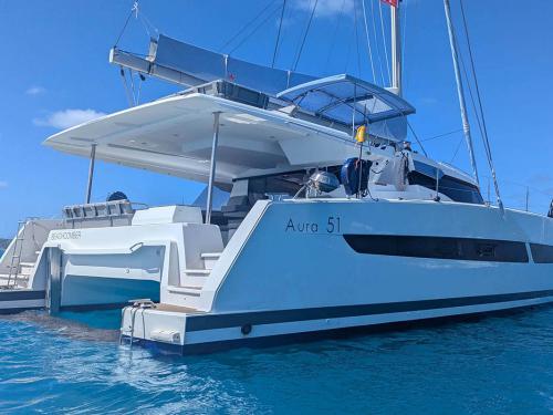 Catamaran Aura 51 for charter in Nanny Cay Town