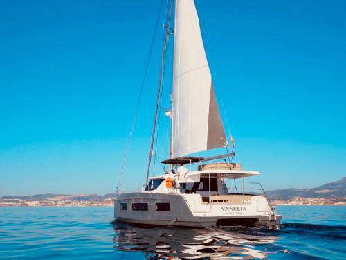 Cat Aventura 37 available for charter in Mahon