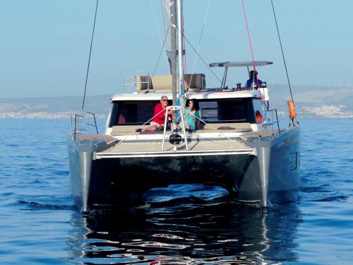 Cat Aventura 37 available for charter in Mahon