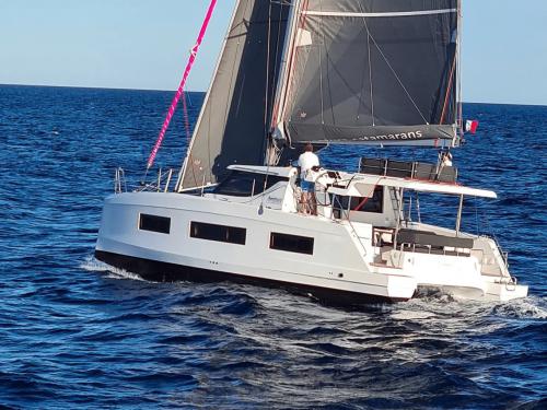 Cat Aventura 37 for hire in Adakoy