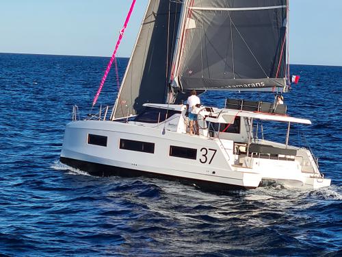 Catamaran Aventura 37 for hire in Sant Antoni de Portmany