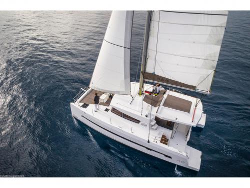 Catamaran Bali 4.0 available for charter in Gouvia Marina