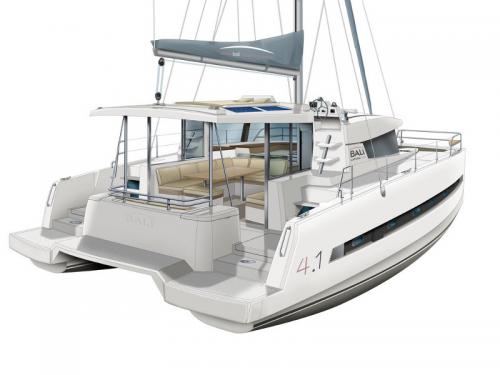 Catamaran Bali 4.1 for charter in Agropoli