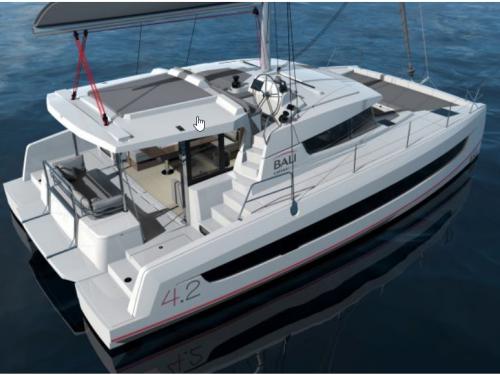 Catamaran Bali 4.2 for rent in Lavrio
