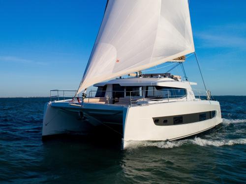 Catamaran Bali 4.4 for rent in Skiathos
