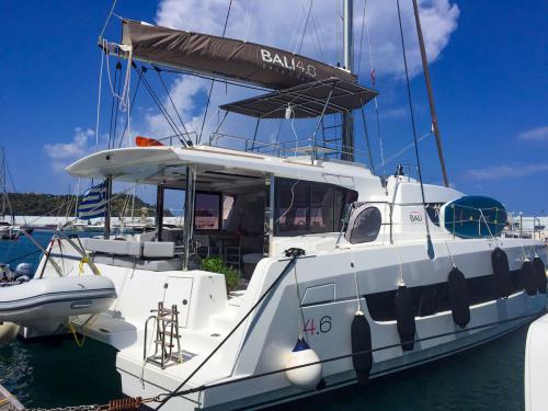 Catamaran Bali 4.6 available for charter in Lefkas