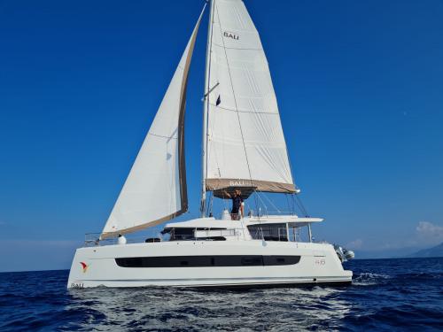 Catamaran Bali 4.6 available for charter in Messina