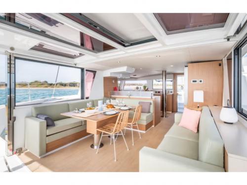 Catamaran Bali 4.6 available for charter in Lefkas