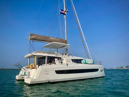 Cat Bali 4.8 available for charter in Cucumber Beach Marina