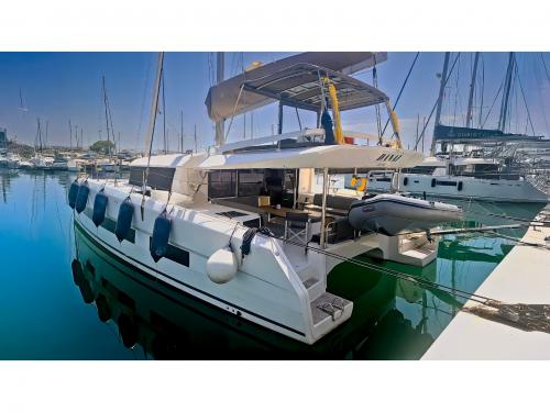 Catamaran Dufour 48 available for charter in Tourlos