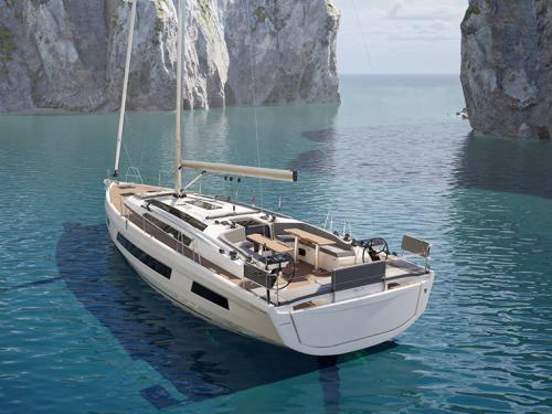 Kat Dufour 48 Yachtcharter in Hafen von Mytika