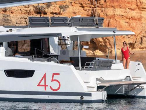 Catamaran Elba 45 for charter in Joma Marina