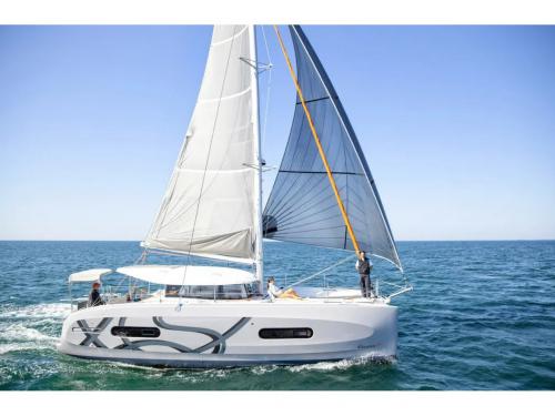 Catamaran Excess 11 for hire in Lefkas