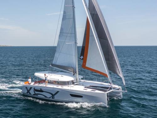 Catamaran Excess 14 available for charter in Marina Porto Vecchio