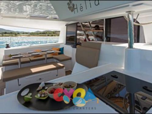 Catamaran Helia 44 available for charter in Frenchtown Harbour Marina