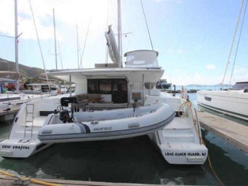 Cat Helia 44 for hire in Joma Marina