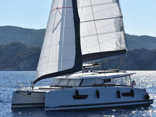 Catamaran Isla 40 available for charter in Lefkas