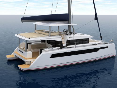 Katamaran Island Spirit 525E chartern in Nanny Cay Town