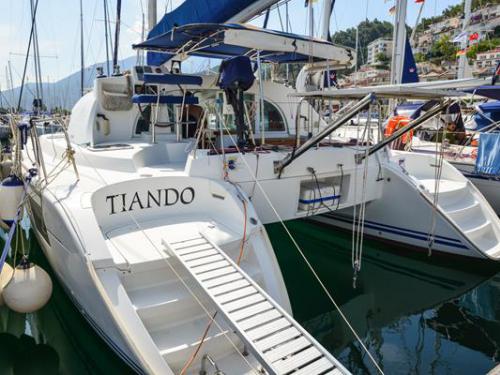 Catamaran Lagoon 380 for rent in Ece Saray Marina