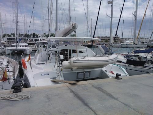 Cat Lagoon 380 for hire in Marina La Lonja