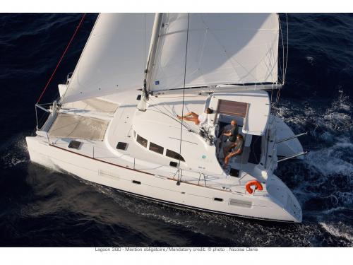 Catamaran Lagoon 380 available for charter in Le Marin