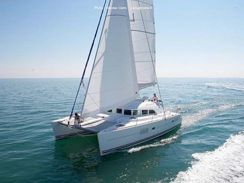 Catamaran Lagoon 380 S2 available for charter in Sant Antoni de Portmany