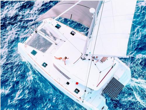 Catamaran Lagoon 39 available for charter in Parikia