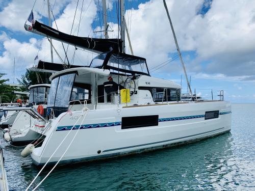 Cat Lagoon 40 for hire in Marina Le Marin