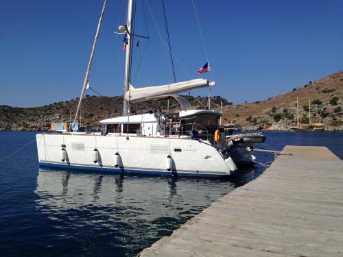 Cat Lagoon 400 for charter in Ece Saray Marina