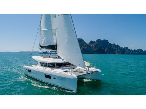 Catamaran Lagoon 42 available for charter in Ao Po Grand Marina