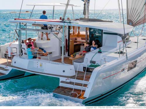 Catamaran Lagoon 42 available for charter in Lefkas