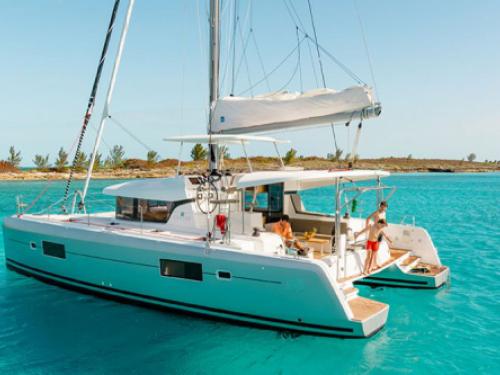 Catamaran Lagoon 42 available for charter in Marina Bas du Fort