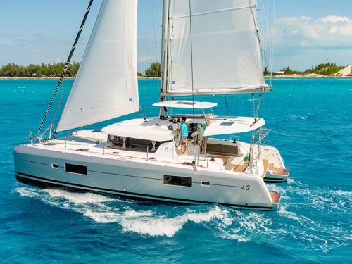 Cat Lagoon 42 available for charter in Marina Mandalina