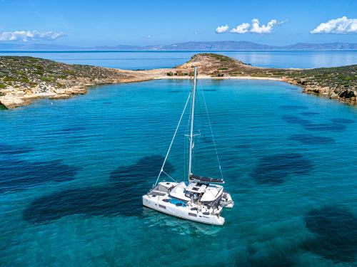 Cat Lagoon 42 available for charter in Ermoupoli