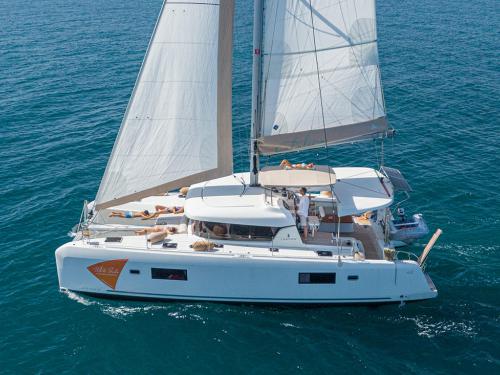 Cat Lagoon 42 available for charter in Aktion
