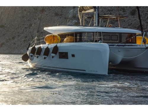 Cat Lagoon 42 for hire in Rhodes Marina