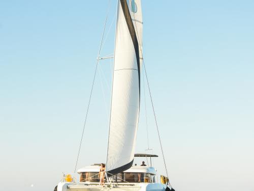 Cat Lagoon 42 for hire in Rhodes Marina