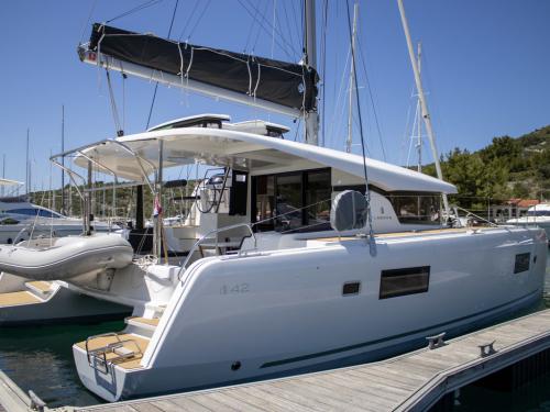 Catamaran Lagoon 42 available for charter in Marina Kremik