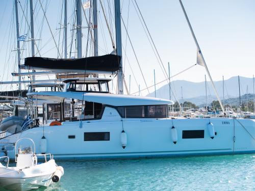 Catamaran Lagoon 42 available for charter in Lefkas