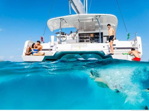 Catamaran Lagoon 42 for hire in Joya Del Mar Marina