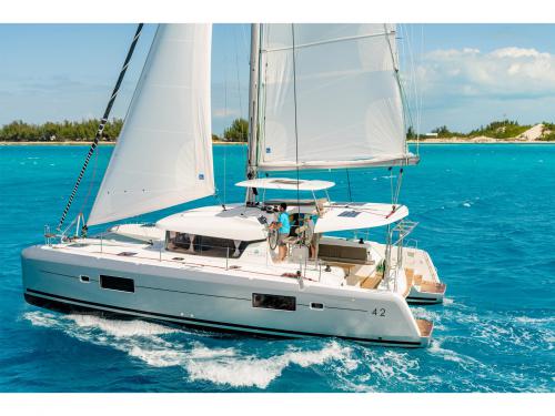 Catamaran Lagoon 42 available for charter in Lefkas
