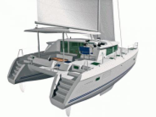 Cat Lagoon 420 for hire in Alimos Marina Kalamaki