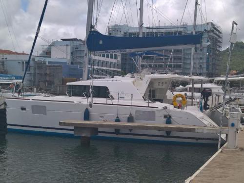 Katamaran Lagoon 440 chartern in Rodney Bay Marina