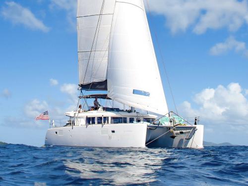 Cat Lagoon 450 available for charter in Bimini Marina